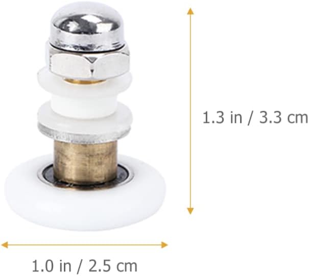 Hemobllo Shower Door Rollers Replacement 4 Pcs