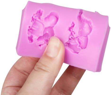 Elephant Silicone Chocolate Molds 2 Pcs for Cake Decorations