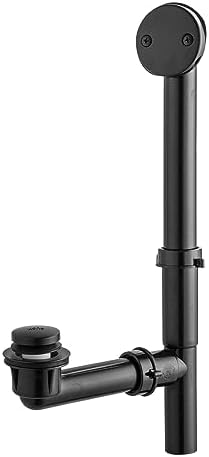 Artiwell 1-12 Black Tubular Bath Drain Kit