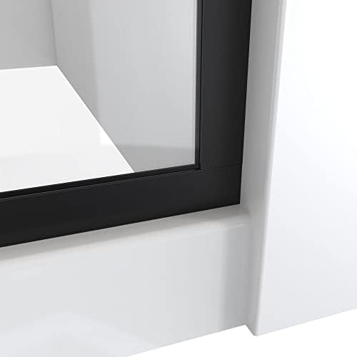 DreamLine Linea 34x72 Frameless Shower Screen Satin Black