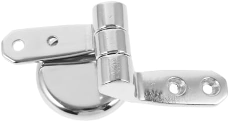 Homoyoyo Durable Toilet Seat Hinge Replacement - Heavy-Duty Stainless Steel Hinge with Screws