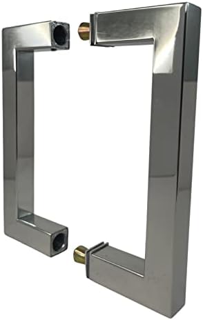 Stainless Steel Shower Door Handle with Installation Kit Chrome 8inch