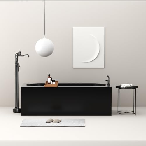 Kroias Oil Rubbed Bronze Floor Mounted Tub Faucet with Handheld Shower