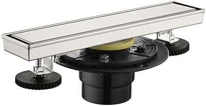 Neolun 12 Inches Linear Shower Drain with Hair Strainer and Leveling Feet 1