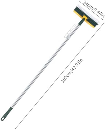 Lovskoo 2 in 1 V-Shape Scrub Brush with Long Handle