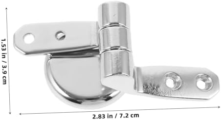 Homoyoyo Durable Toilet Seat Hinge Replacement - Heavy-Duty Stainless Steel Hinge with Screws