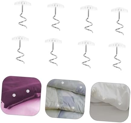 Homoyoyo 50pcs Transparent Spiral Tacks for Home Decor