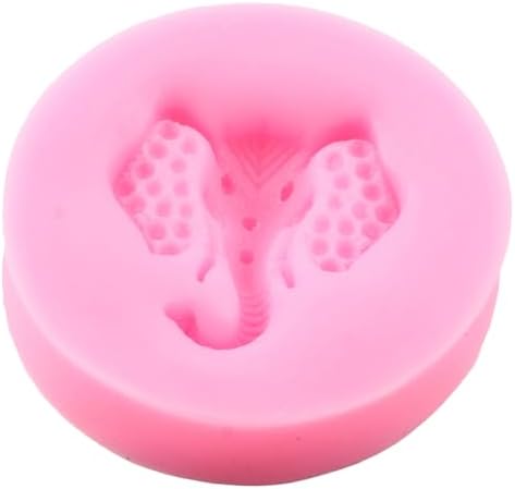 Elephant Head Silicone Fondant Mold for Cake Decoration