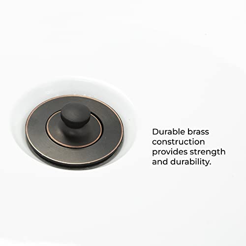 Dorence Oil Rubbed Bronze Tub Drain Stopper Kit 1