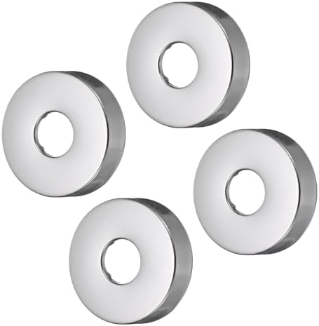 Uxcell 4pcs Stainless Steel Shower Flange Plate Set