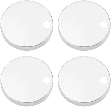 LT Easiyl 4 pcs Toilet Seat Hinge Covers 60mm Stainless Steel Set