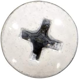 White Phillips Pan Sheet Metal Screws 8x1 1