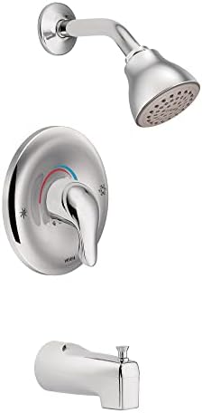 Moen Chateau Chrome Posi-Temp Trim Kit with Shower Head and Tub Spout