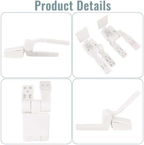 Hariendny 2 Pack Toilet Seat Hinge Replacement Kit