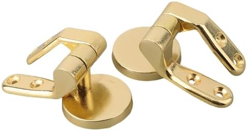 2Pcs Heavy Duty Gold Toilet Hinges Set