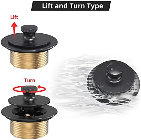 Matte Black Tub Drain and Overflow Kit Replacement