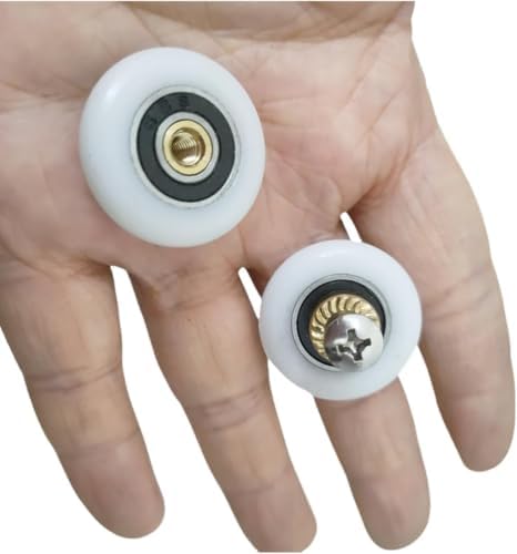 4pc Shower Door Rollers 25mm x 5mm for Glass Doors