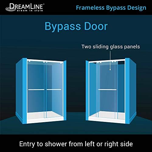 DreamLine Encore 32x48x78 34 Satin Black Shower Door Kit