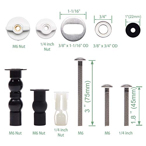 iFealClear Universal Toilet Seat Replacement Kit