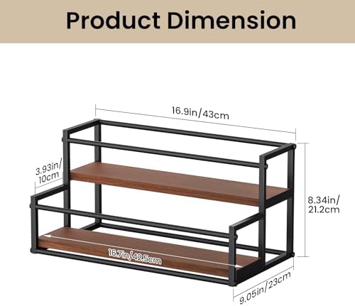 THYGIFTREE 2 Tier Liquor Bottle Display Shelf 1