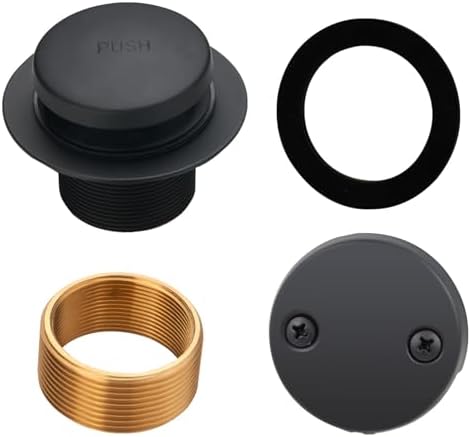 HIDROP Matte Black Tub Drain Conversion Kit