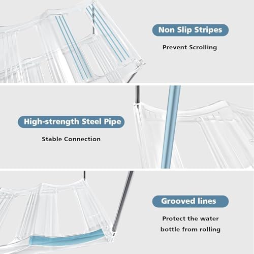 4-Tier Stackable Water Bottle Organizer for Large Cups