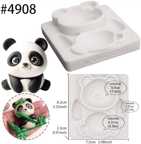 FUNSHOWCASE Panda Fondant Mold 27 Inch Tall