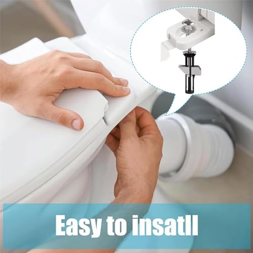 Dljingan Heavy Duty Toilet Seat Bolt Kit 4pcs Universal