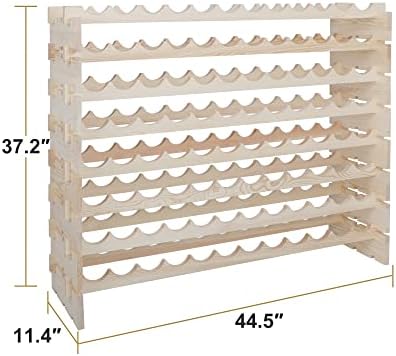 Smartxchoices 96-Bottle Modular Wine Rack 8-Tier Freestanding Display Holder