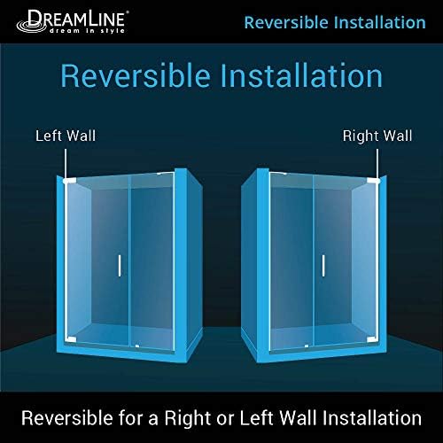 DreamLine Elegance LS Frameless Pivot Shower Door - Satin Black