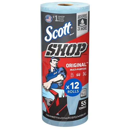 Scott Shop Original Blue Towels 94x11 12 Rolls 660 Sheets Total