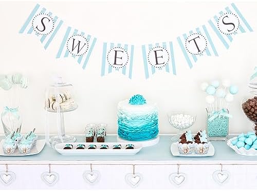 Whaline 36Pcs Blue Bear Cupcake Wrappers