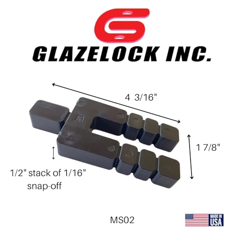 FLI Products Glazelock MS02 116 Thick Shim Stack 70stacks1120pcbox