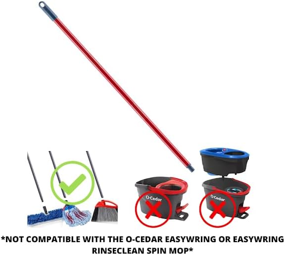 O-Cedar Replacement Handle for Dual-Action Mop and Broom
