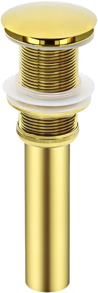 Yodel Bathroom Sink Drain - No Overflow Polish Gold 1 58 Opening
