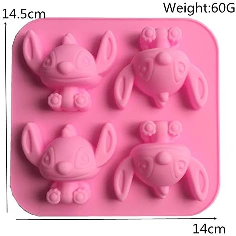 Cute 4-Hole Anime Baby Silicone Mold Tool