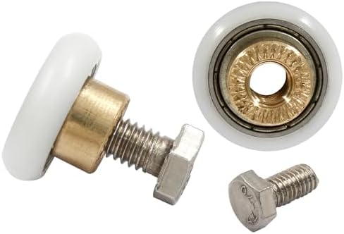 8 Pcs 20mm Shower Door Wheels Rollers Runners with Box
