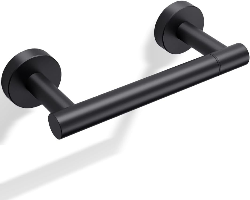 Day Moon Matte Black Toilet Paper Holder - Wall Mount for Bathroom