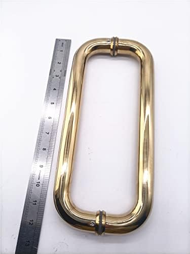 WANLIAN 8 Inch Gold Shower Door Pull Handle