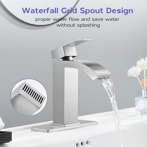 Onader 1 or 3 Hole Brushed Nickel Faucet