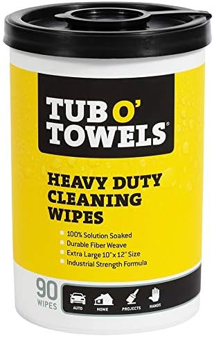 Tub O Towels TW90 Heavy-Duty Cleaning Wipes
