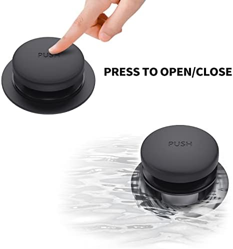 Citymoor Matte Black Bathtub Drain Kit Universal All Metal