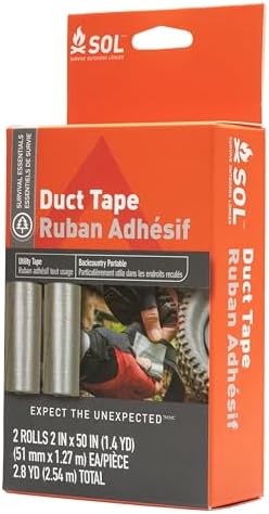 SOL 2 x 50 Inch Duct Tape 2 Count Pack of 4