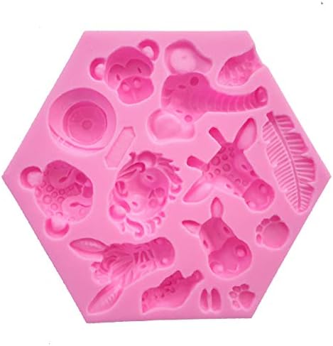 Fewo Forest Animals Fondant Cake Molds Set