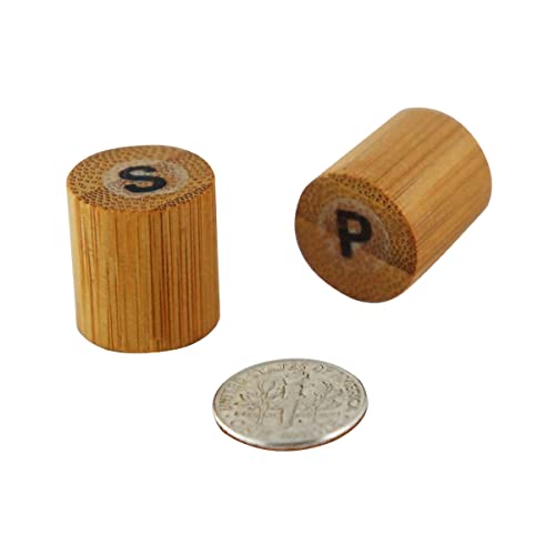 PACKNWOOD 210BKPS Bamboo Salt Pepper Set Prefilled - 100 pcs