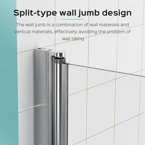 34 x 58 Frameless Pivot Bathtub Door with Brushed Gold Finish