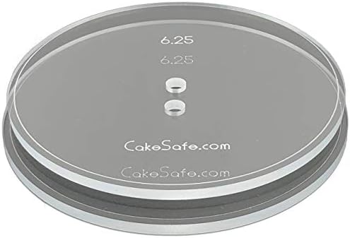 CAKESAFE 2 x 625 Inch Clear Acrylic Disks