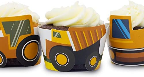 Pop Fizz Designs Construction Cupcake Wrappers Set of 24