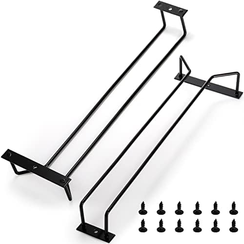 Dicunoy 6 Pack Black Wine Glass Rack