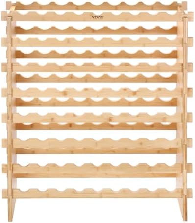 VEVOR 8-Tier Stackable Wine Rack for 72 Bottles